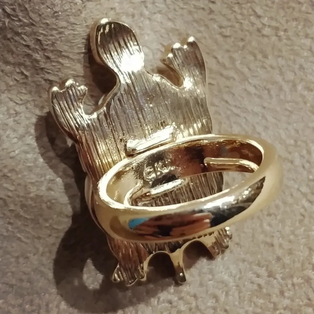 Kenneth Jay Lane Statement Tortoise ring