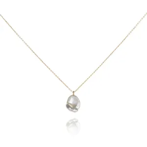 Keshi Pearl Necklace, 9kt Yellow Gold