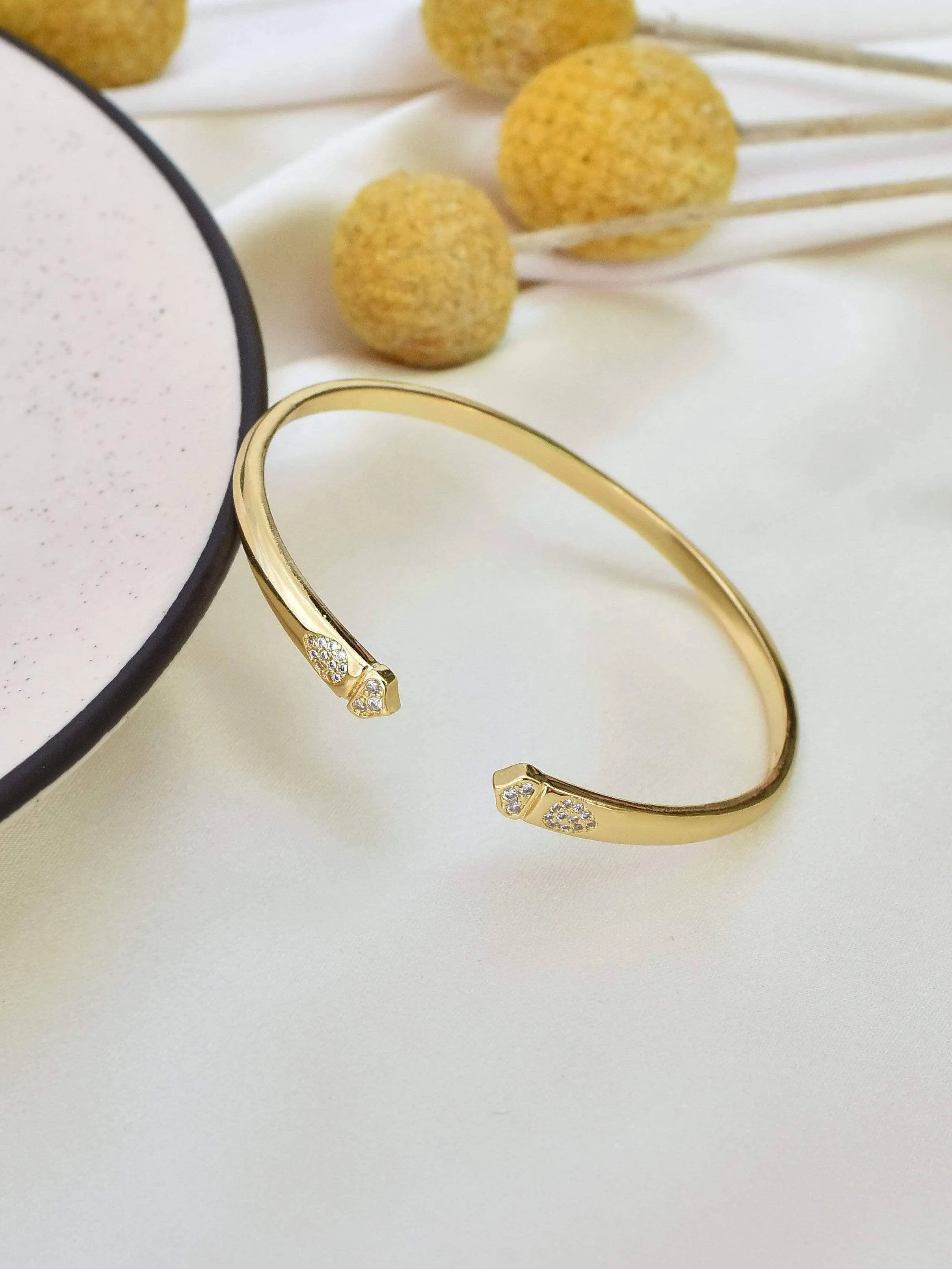 Lily 18K Gold Plated Cuff Bangle