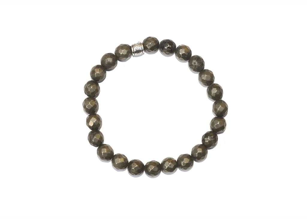 Natural Certified Pyrite Bracelet For Creativity and Energy