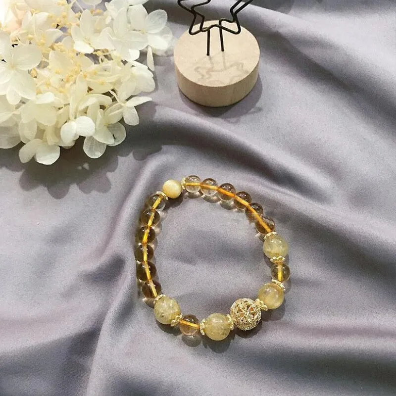 Natural Citrine Fortune & Luck Bracelet