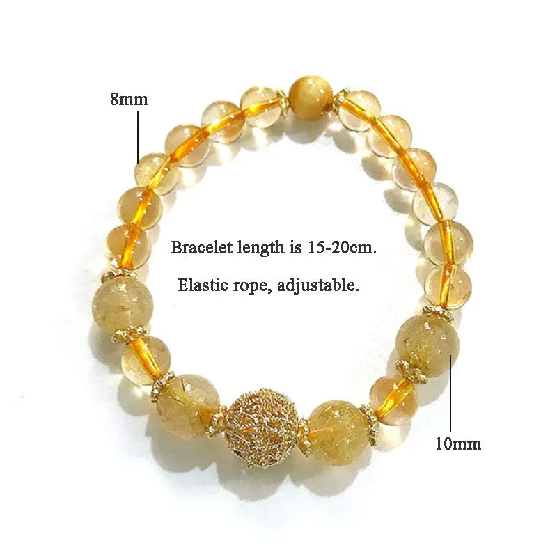 Natural Citrine Fortune & Luck Bracelet