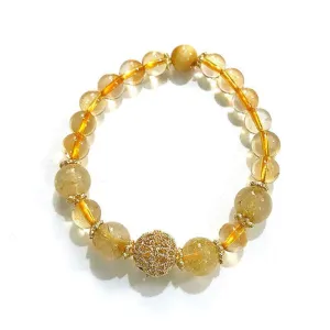 Natural Citrine Fortune & Luck Bracelet