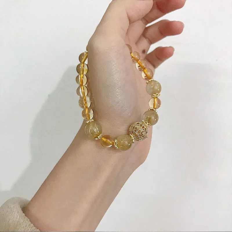 Natural Citrine Fortune & Luck Bracelet