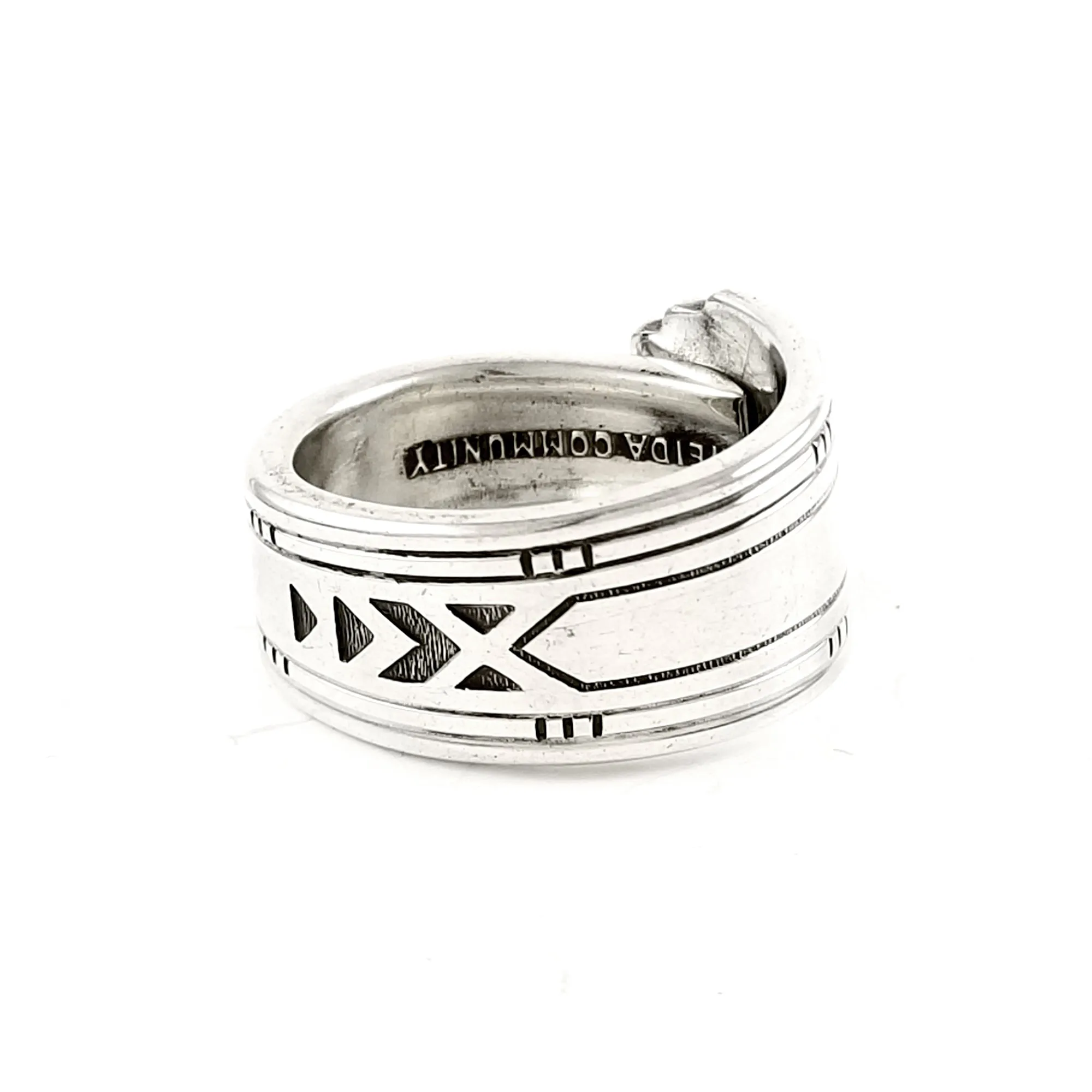 Oneida Friendship Medality Spoon Ring