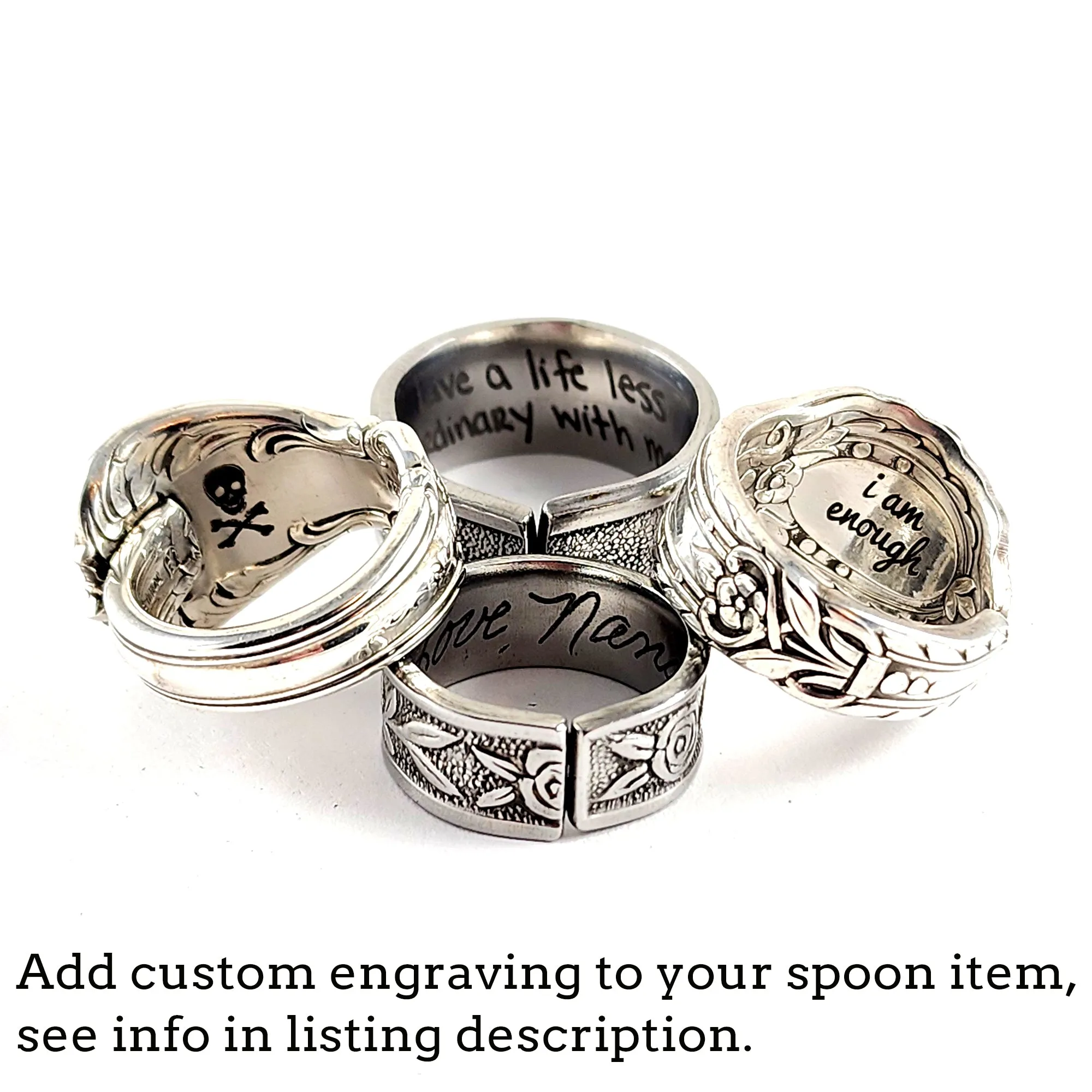 Oneida Friendship Medality Spoon Ring