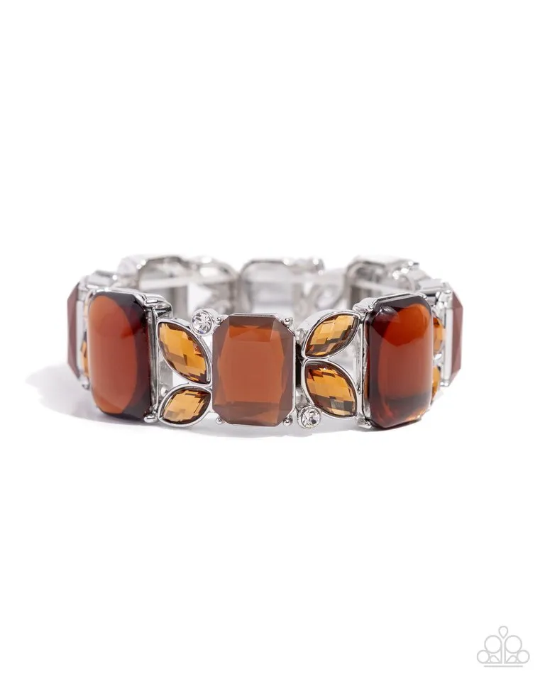 Paparazzi Bracelet ~ Lavish Laurels - Brown