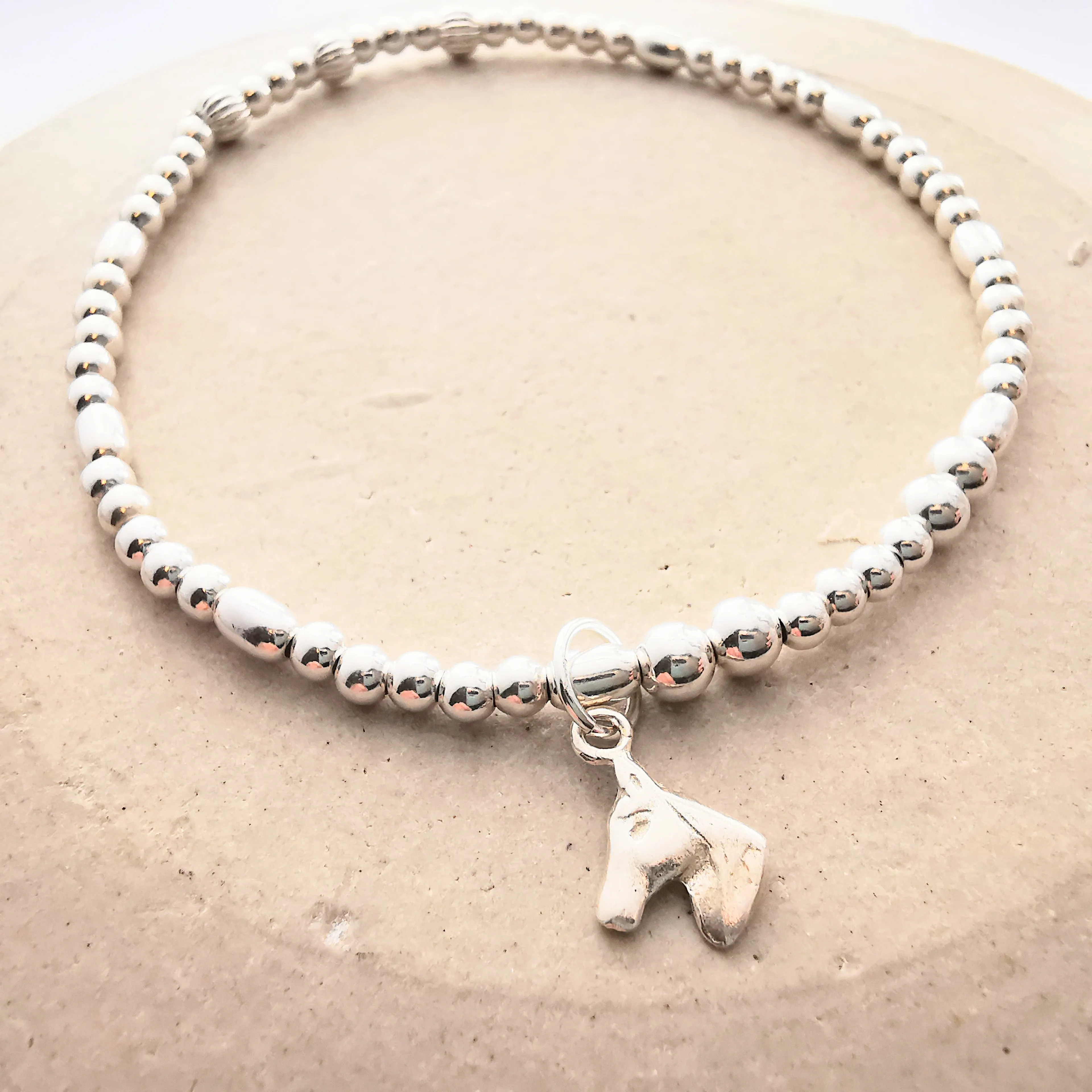 PENELOPE - Sterling Silver Duo Horse Bracelet Set