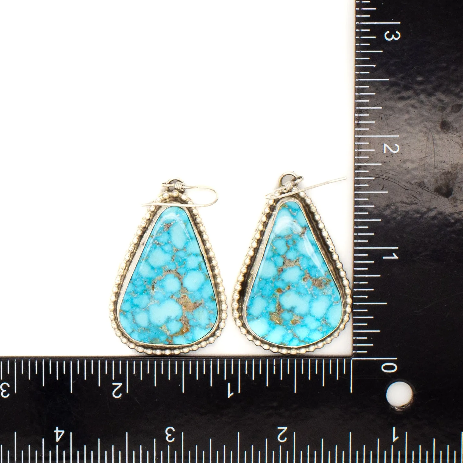 Pricilla Apache Handmade Sterling Silver Turquoise Earrings