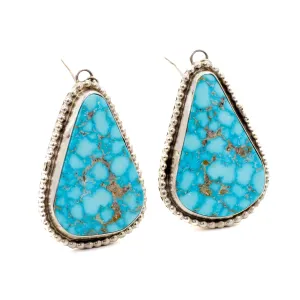 Pricilla Apache Handmade Sterling Silver Turquoise Earrings