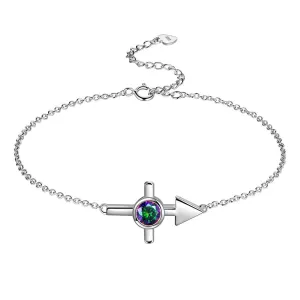 Sagittarius Bracelet Women Girls Jewelry Birthday Gift Mystic Topaz Sterling Silver