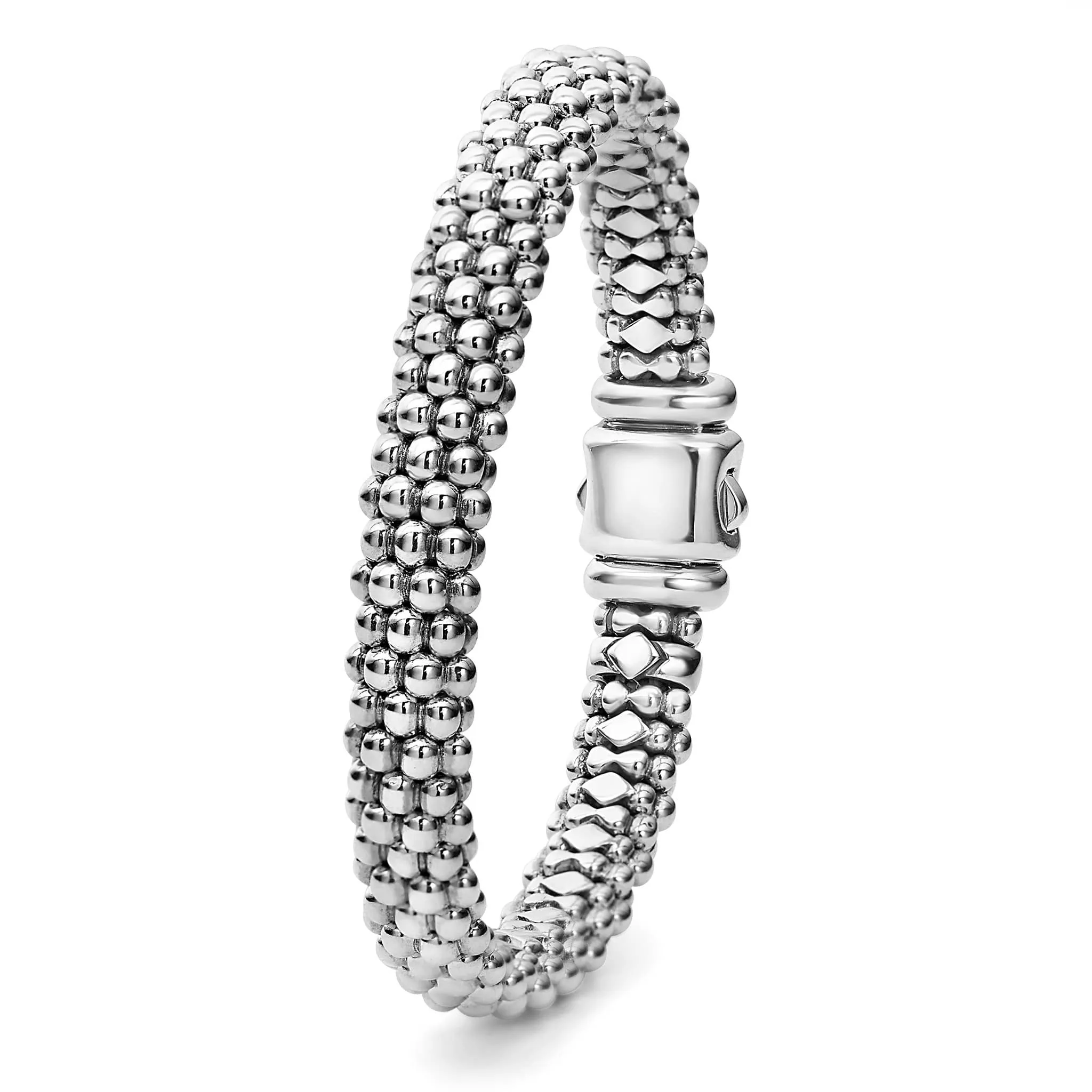 Signature Caviar Silver Caviar Bracelet | 9mm