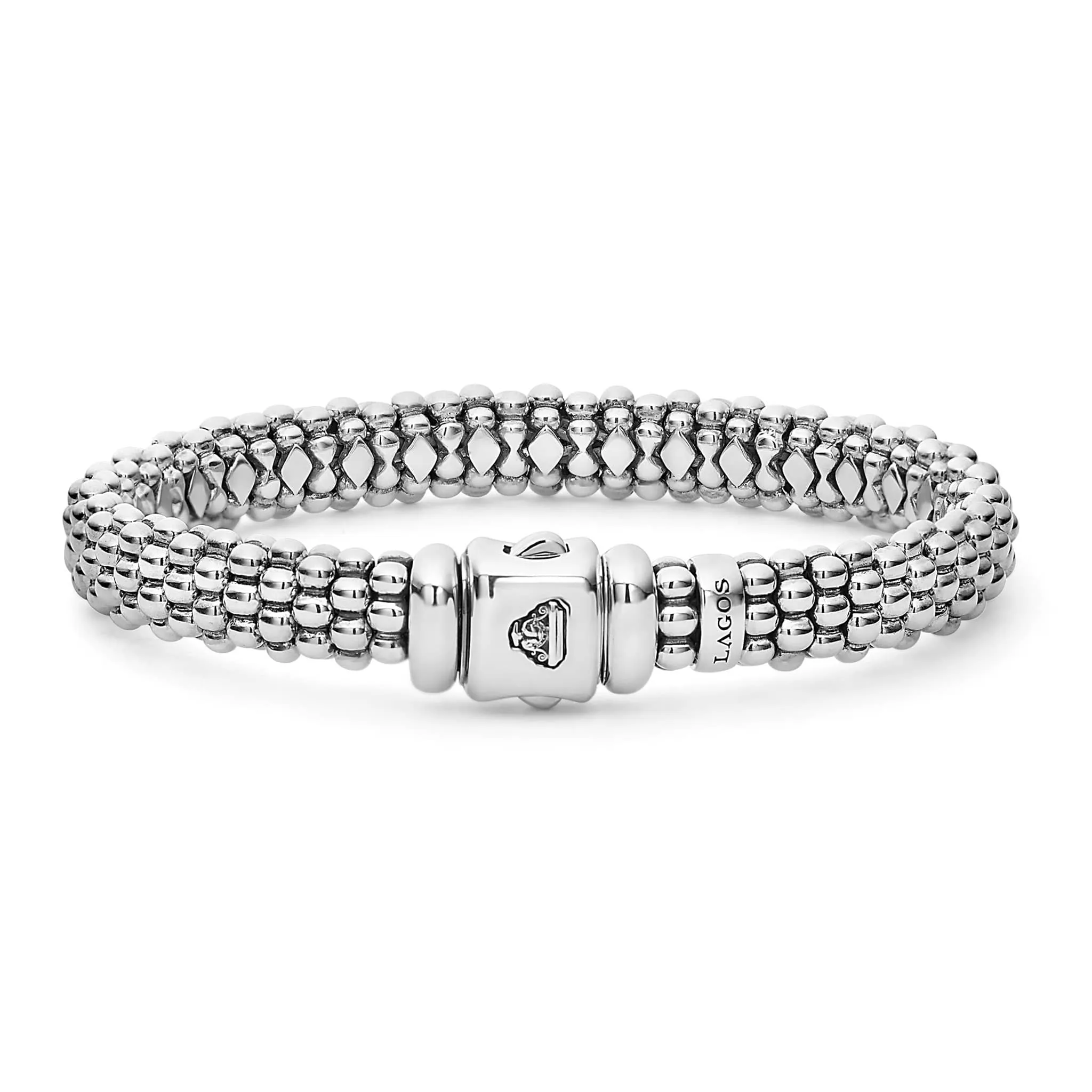 Signature Caviar Silver Caviar Bracelet | 9mm