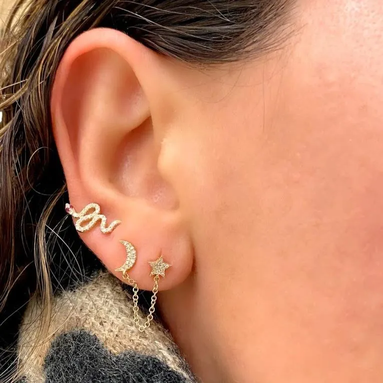 Snake Stud Earrings