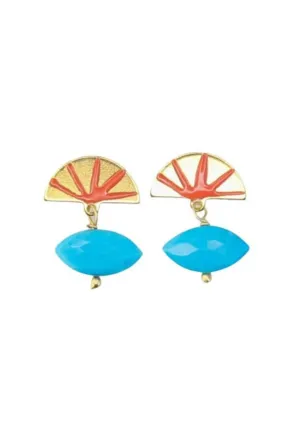 Sunrise Earrings - Turquoise