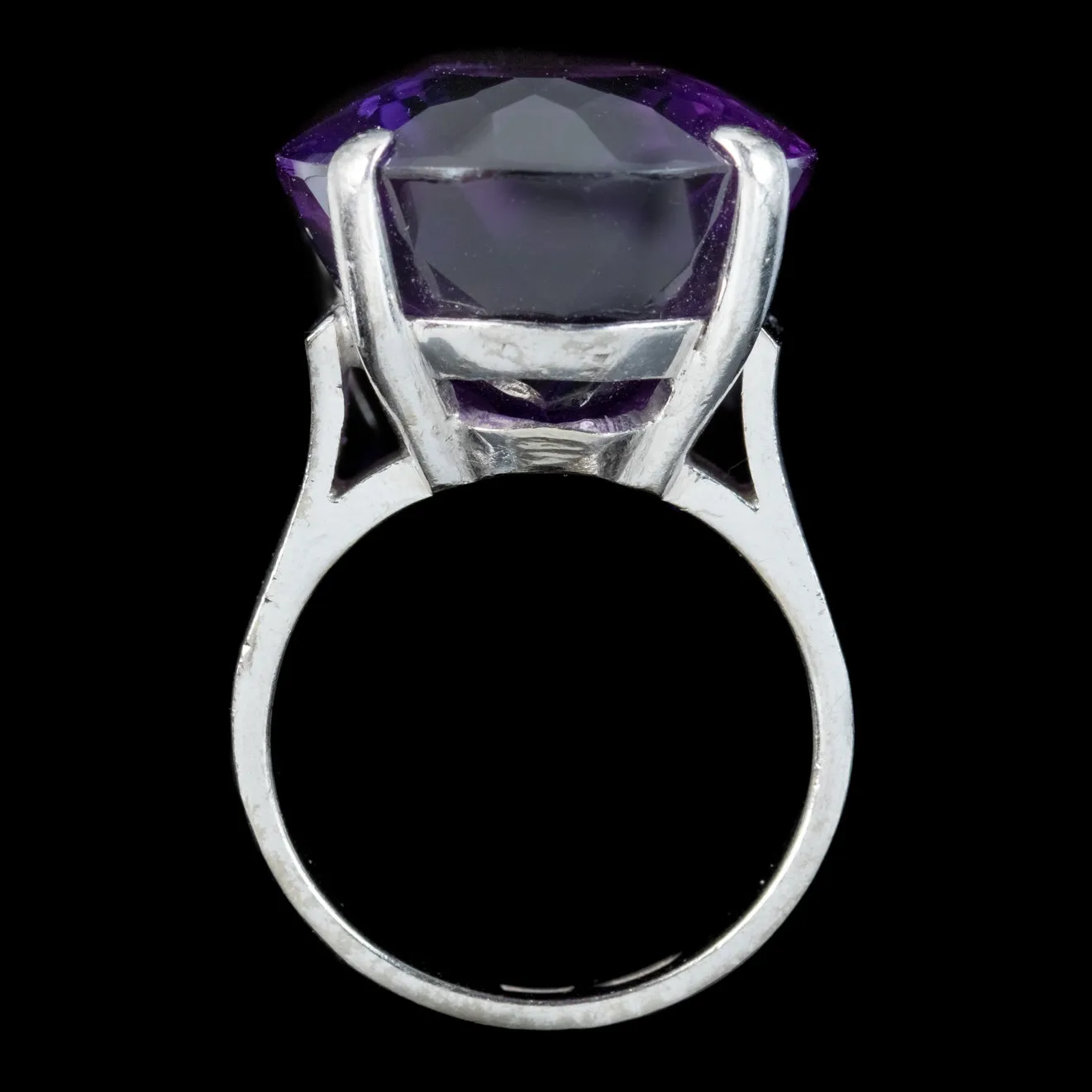 Vintage Amethyst Cocktail Ring 20ct Amethyst