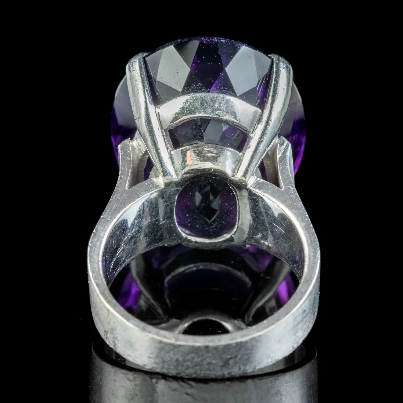 Vintage Amethyst Cocktail Ring 20ct Amethyst