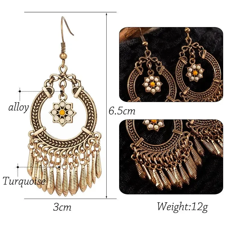 Vintage Tassel Drop Earrings