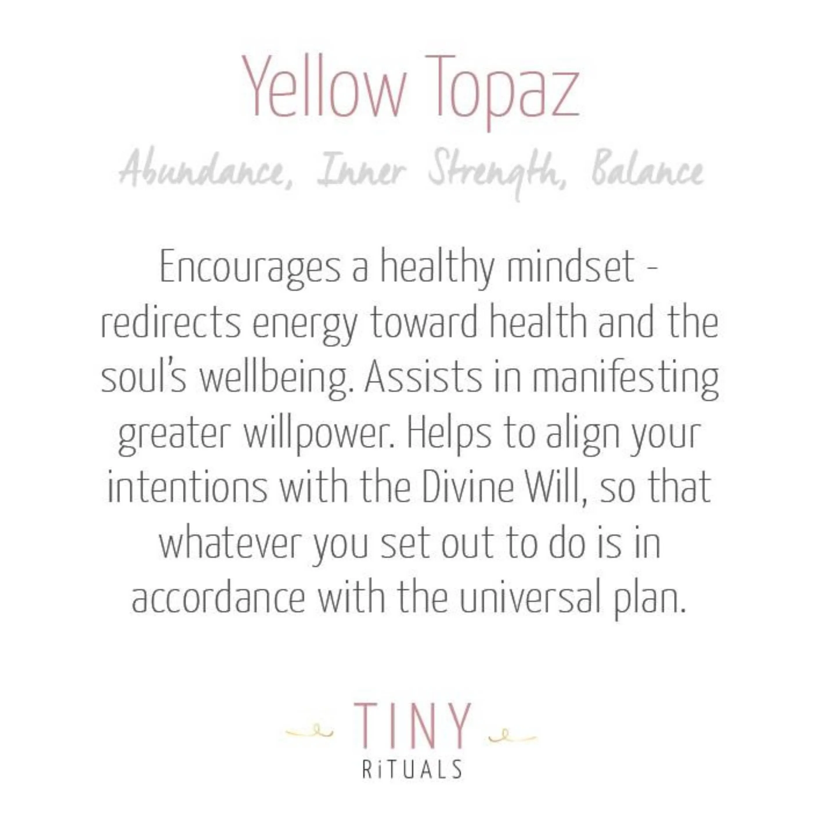 Yellow Topaz Energy Bracelet by Tiny Rituals